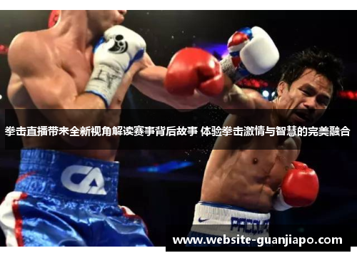 拳击直播带来全新视角解读赛事背后故事 体验拳击激情与智慧的完美融合